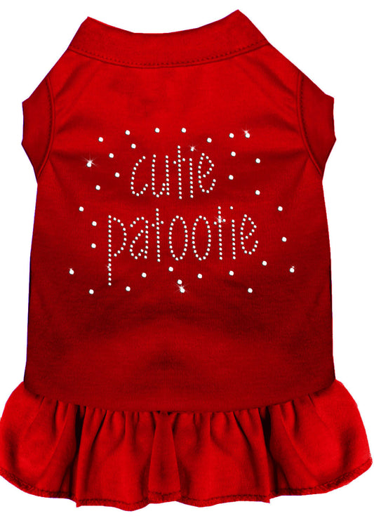 Rhinestone Cutie Patootie Dress Red XL - Luminous Bear Shop