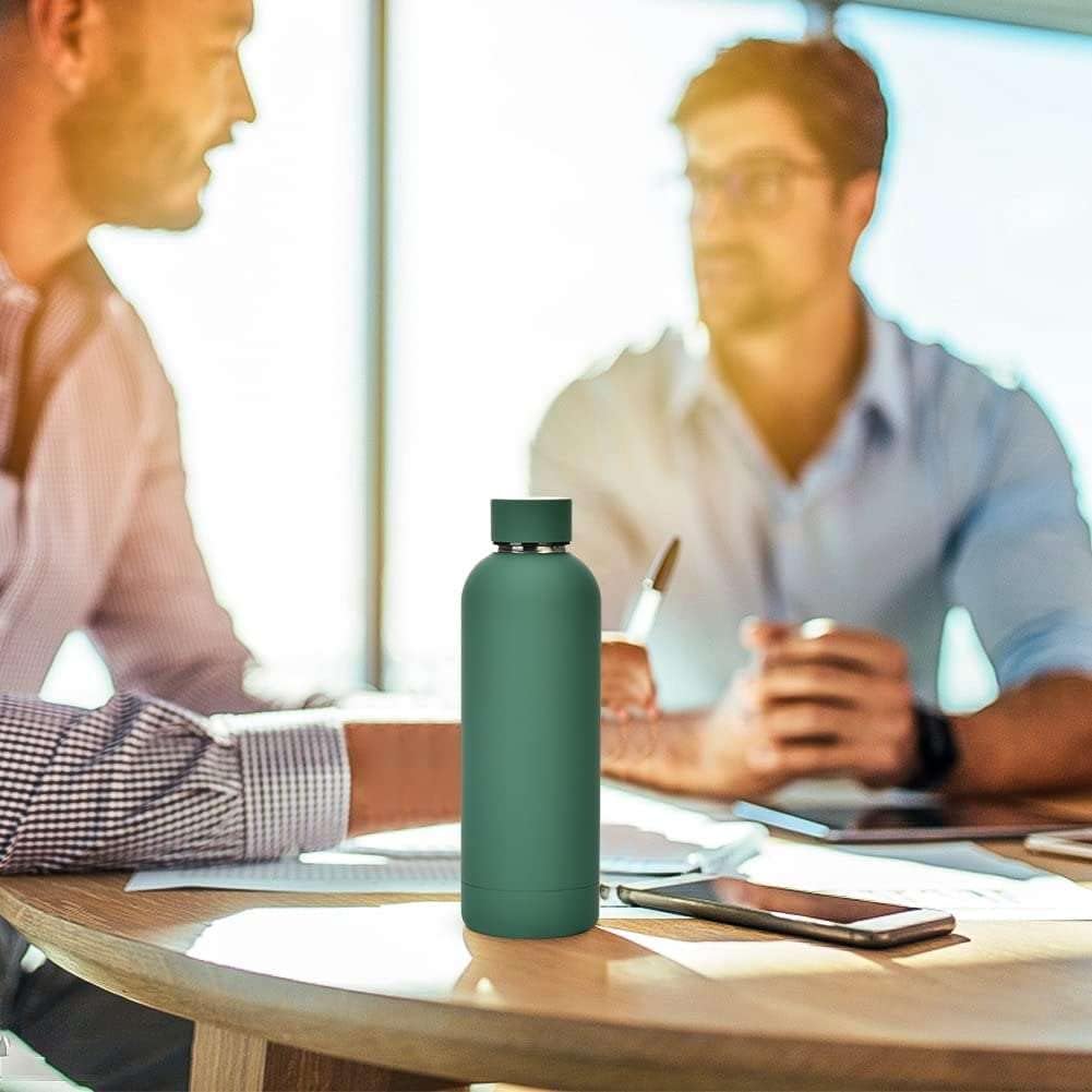 Aqualeeta  500ml Black Insulated Water Bottle