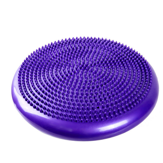 Color: Purple - Inflatable Foot Massage Ball Pad Fitness Exercise Equipment Yoga Balance Board