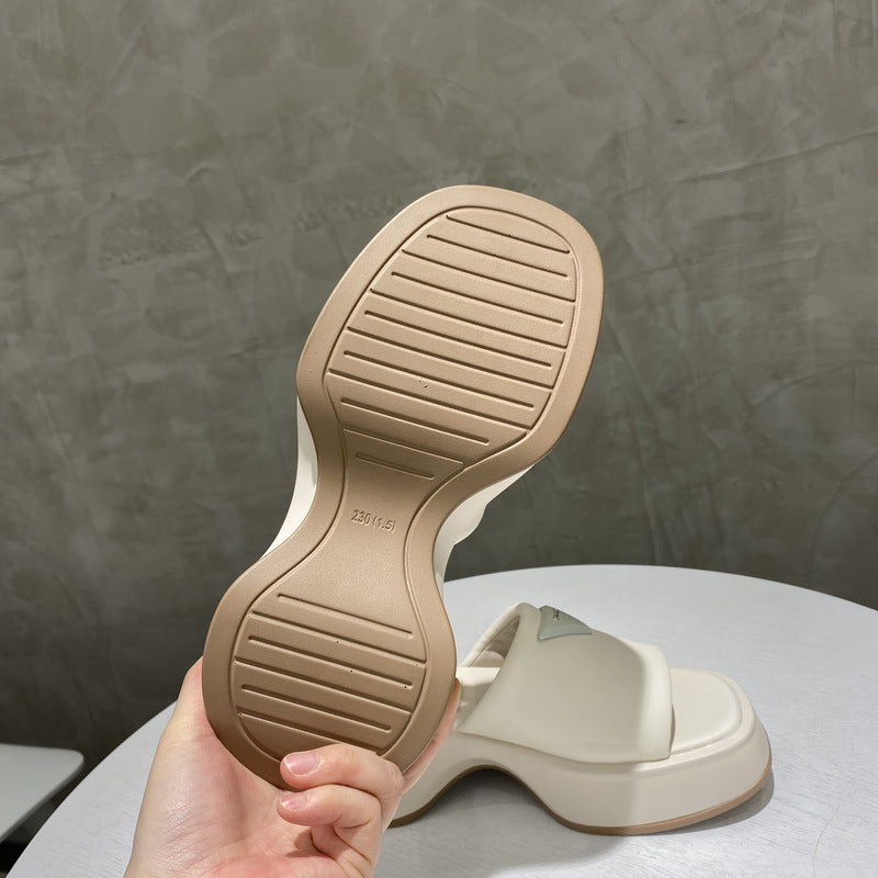 PU Leather Platform Sandals - Luminous Bear Shop