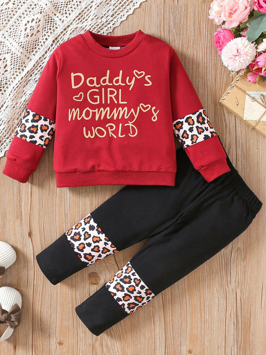 DADDY'S GIRL MOMMY'S WORLD Leopard Top and Pants Set - Luminous Bear Shop