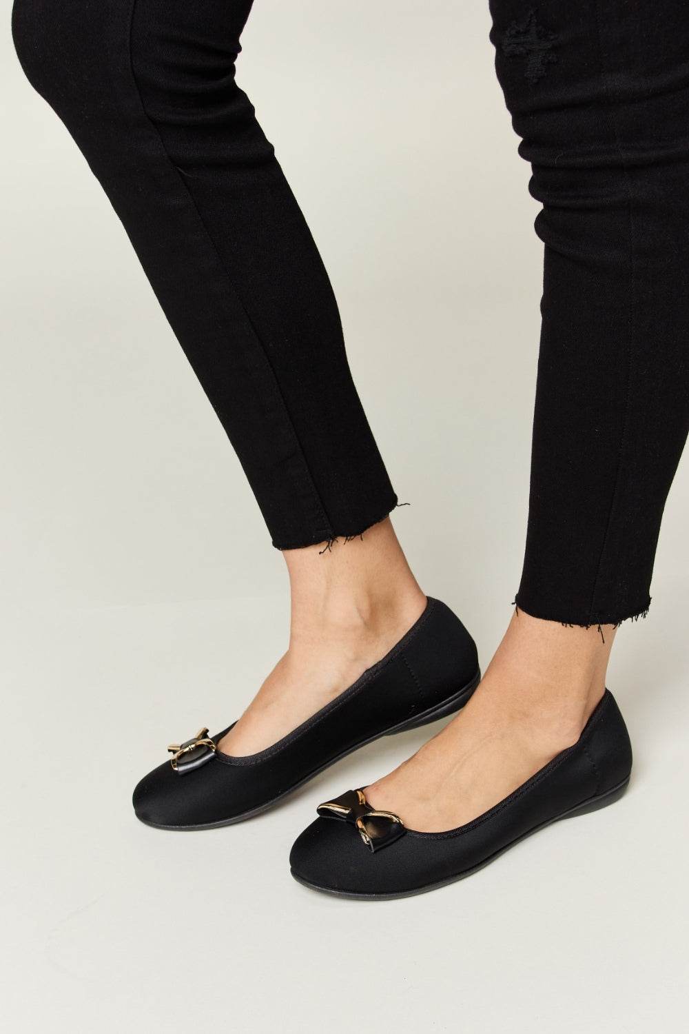 Forever Link Metal Buckle Flat Loafers - Luminous Bear Shop
