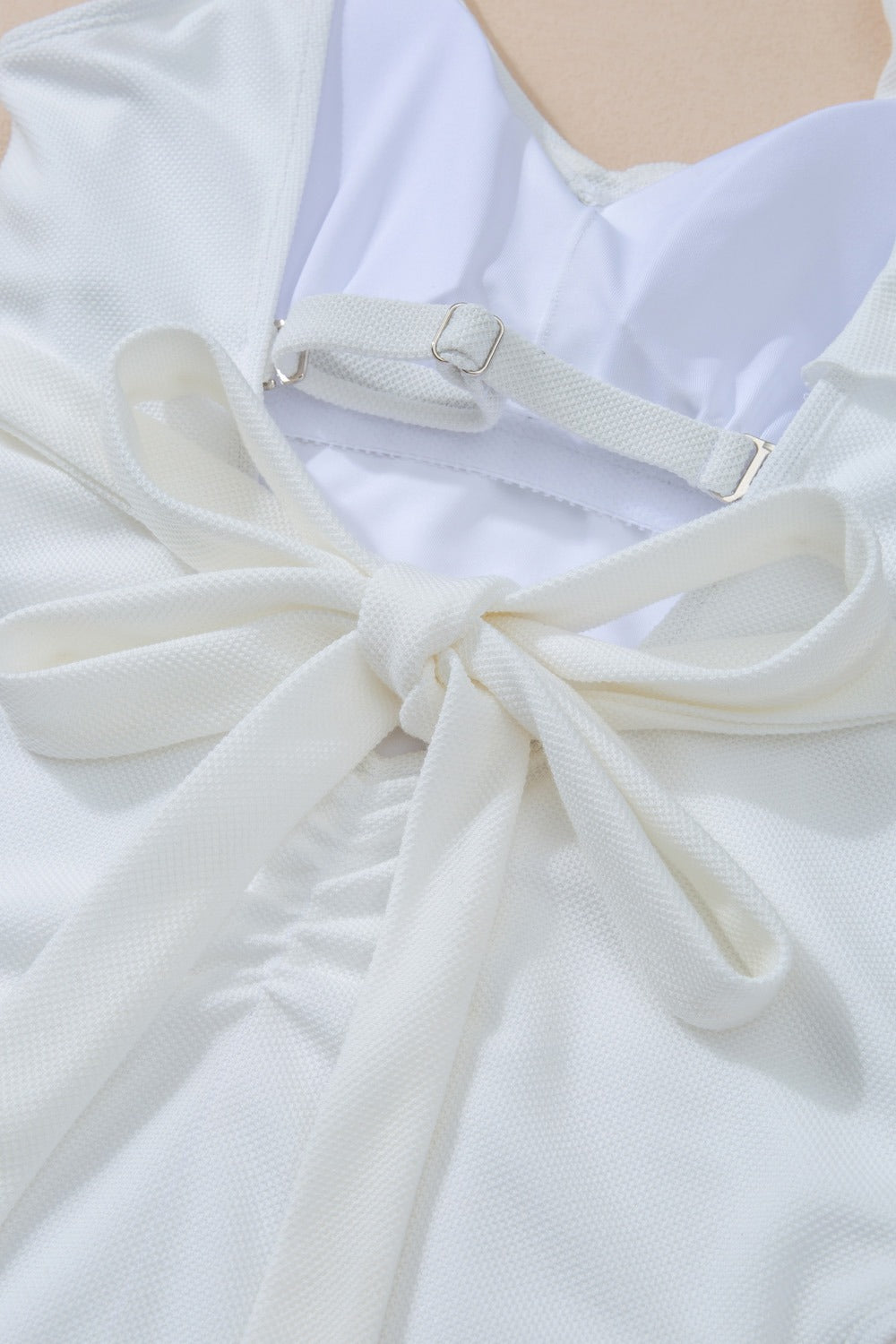 Elegant Ruffled V-Neck Swimsuit - Luminous Bear Shop