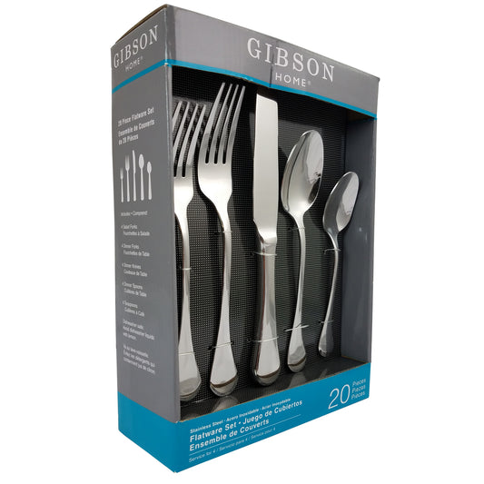 Gibson Home Classic Manchester 20-Piece Flatware Set - Luminous Bear Shop