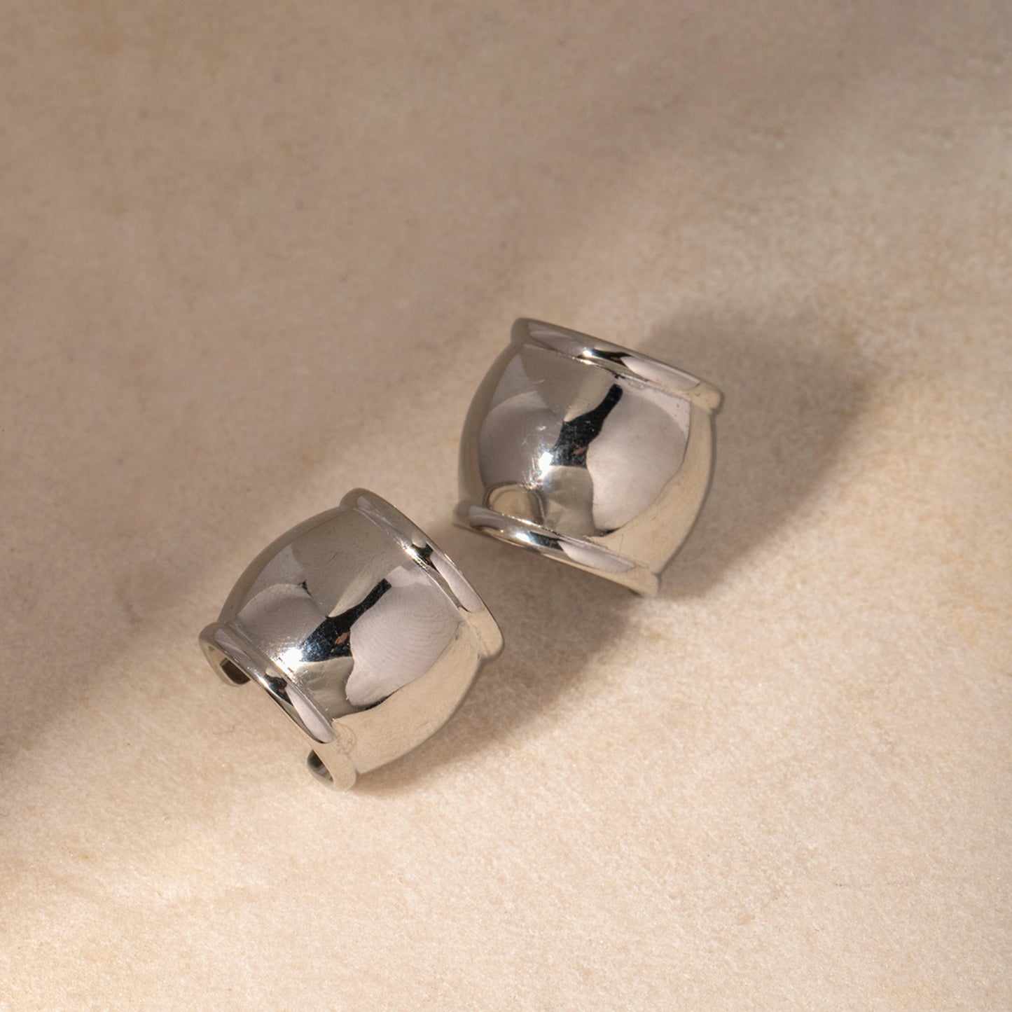 Stainless Steel C-Hoop Earrings - Luminous Bear Shop