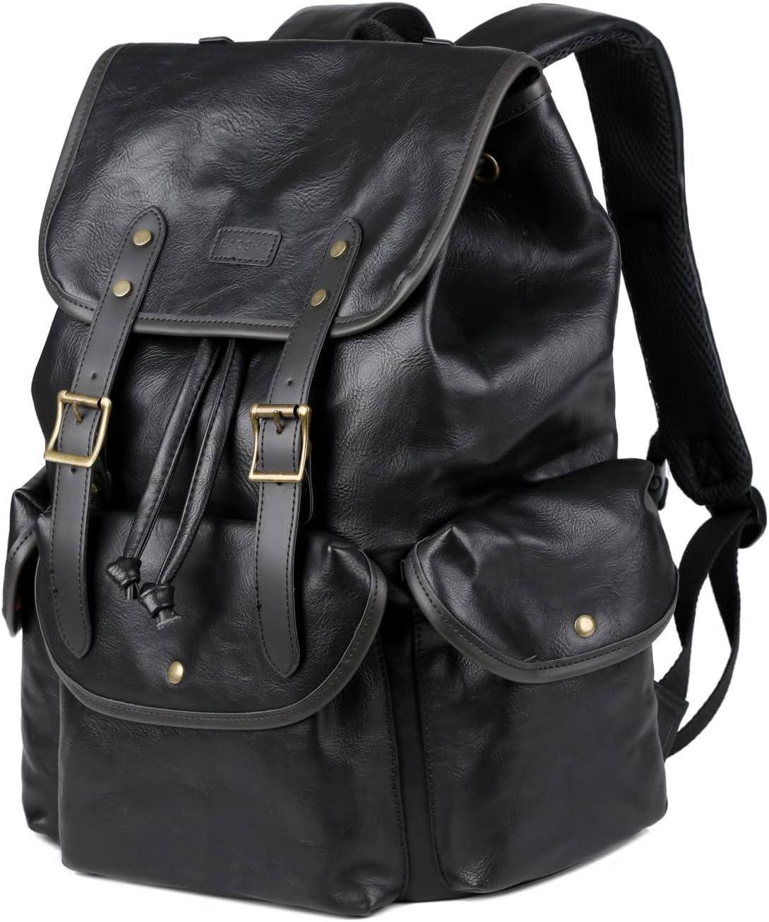 Leather Laptop Backpack – 15.6″ Eco-Friendly Professional Pack