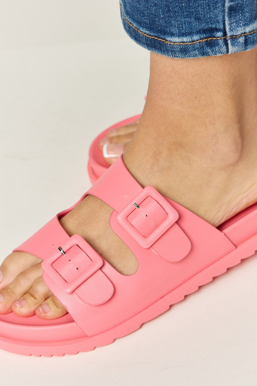 Legend Double Buckle Open Toe Sandals - Luminous Bear Shop