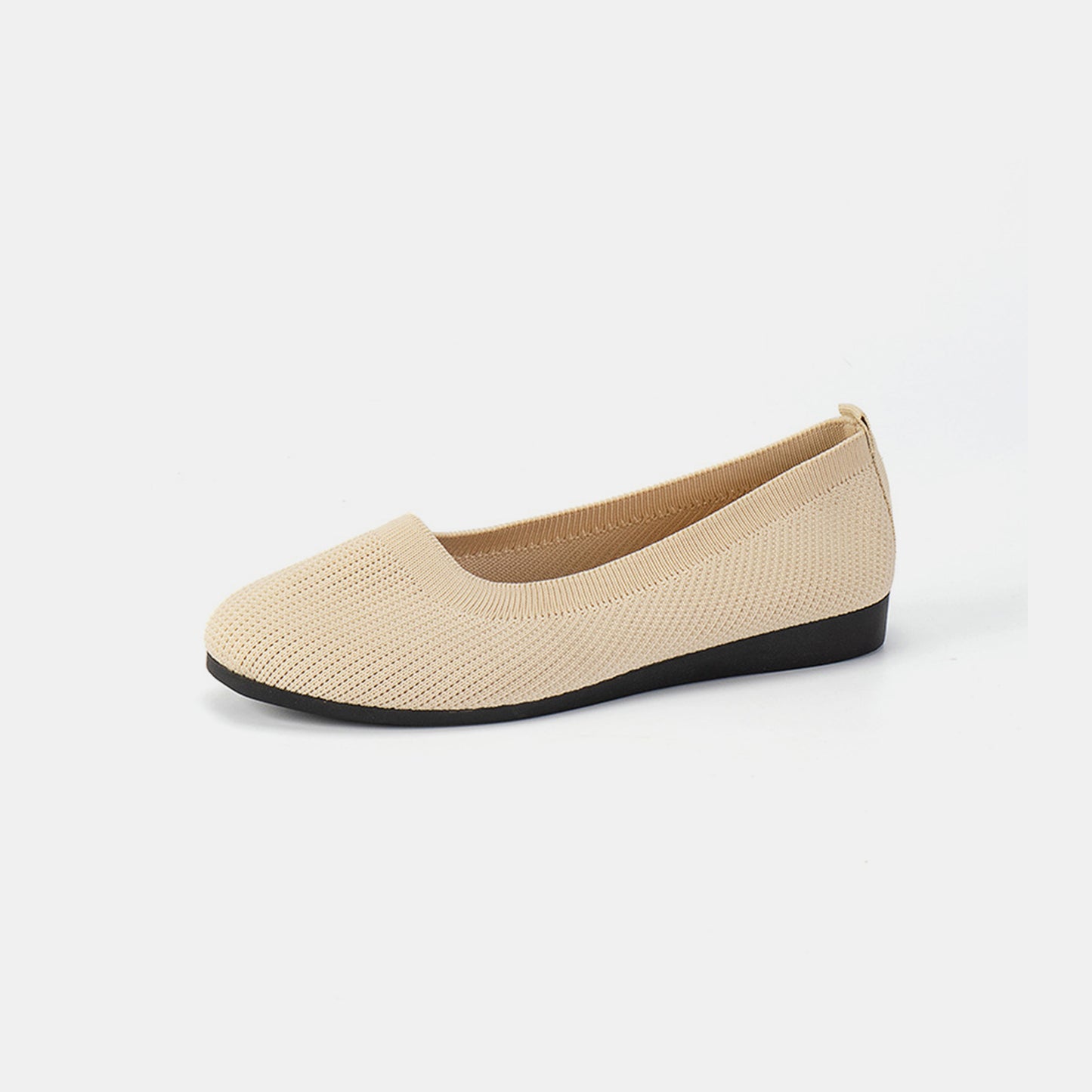 Round Toe Knit Ballet Flats - Luminous Bear Shop