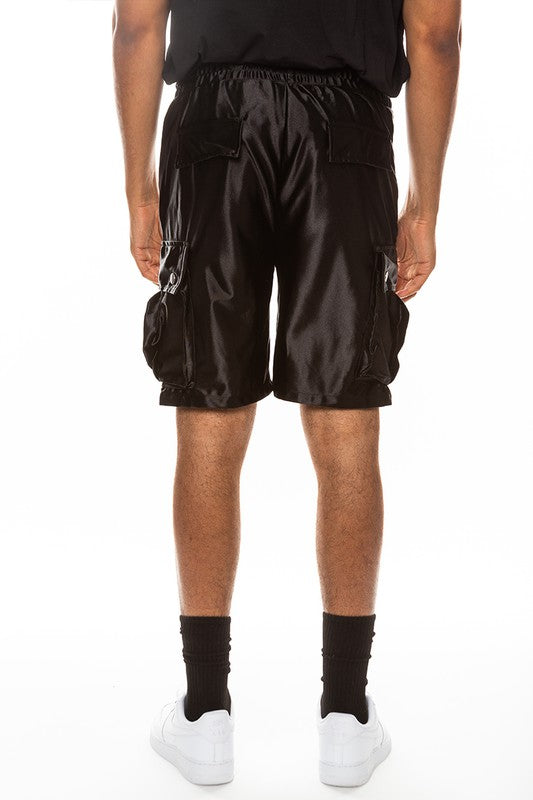 Satin Street Cargo Shorts - Luminous Bear Shop