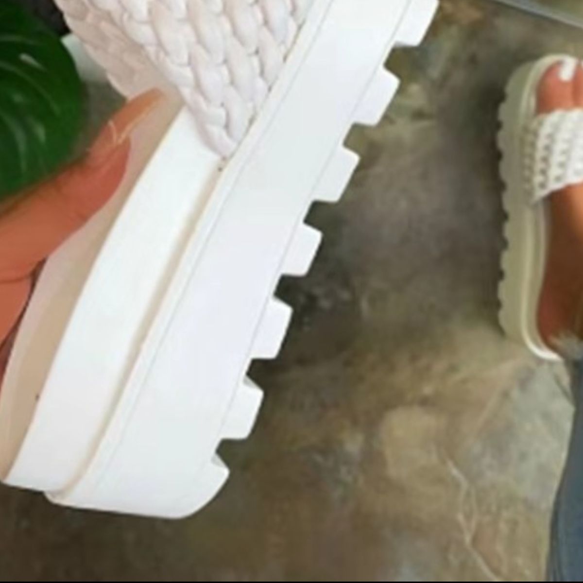 PU Leather Open Toe Platform Sandals - Luminous Bear Shop