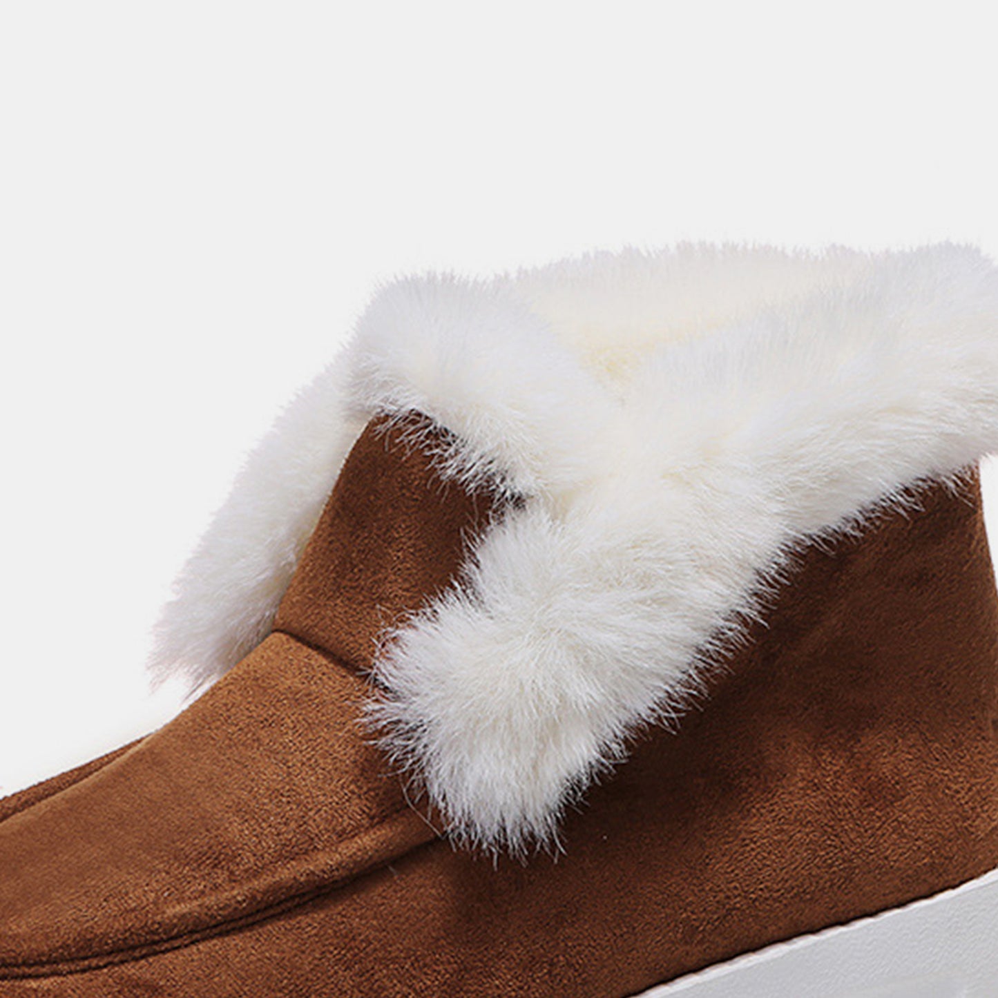 Furry Suede Snow Boots - Luminous Bear Shop