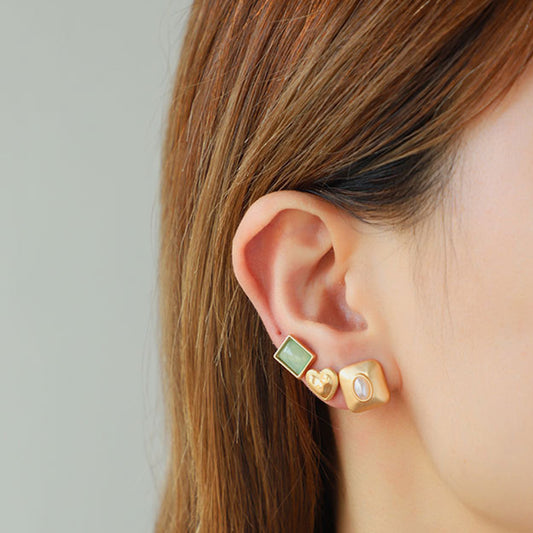 3-Piece Alloy Stud Earrings - Luminous Bear Shop