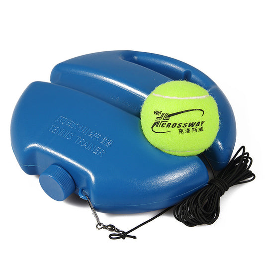 Color: Blue - Tennis rebound tennis training device with rope