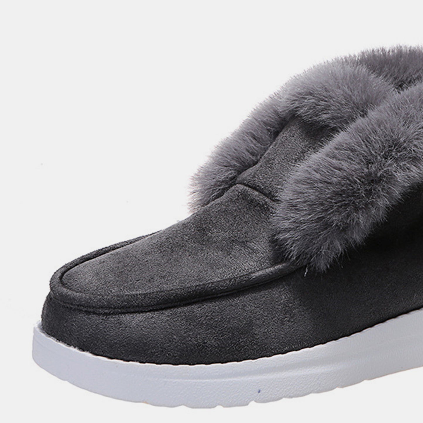 Furry Suede Snow Boots - Luminous Bear Shop