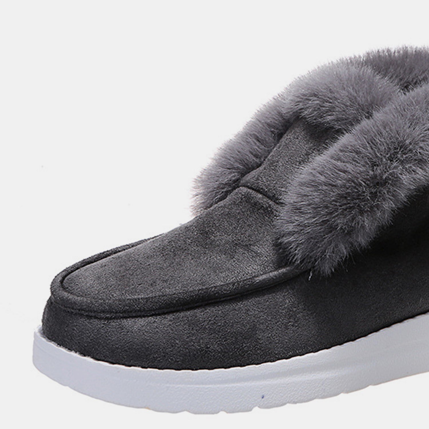 Furry Suede Snow Boots - Luminous Bear Shop