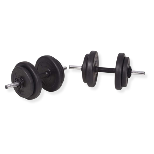 vidaXL Barbell and Dumbbell Set 132.3 lb