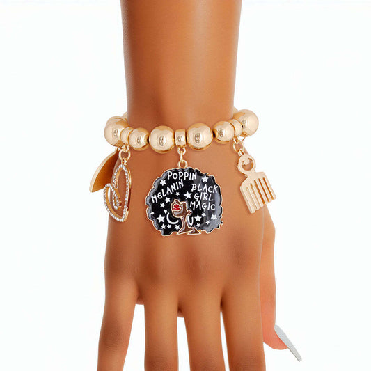 Gold Melanin Bracelet - Luminous Bear Shop