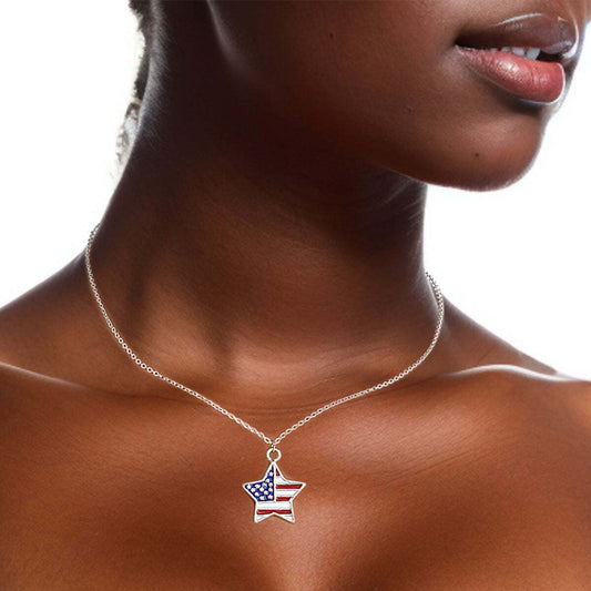Silver Stars and Stripes Chain Set - Luminous Bear Shop