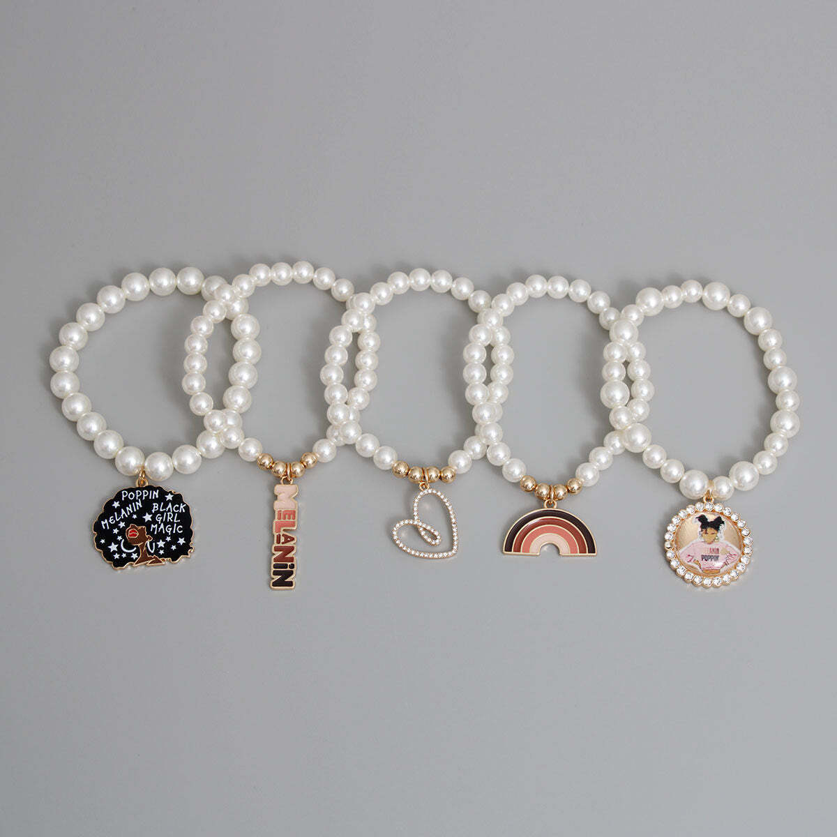 Cream Melanin Poppin Bracelets - Luminous Bear Shop