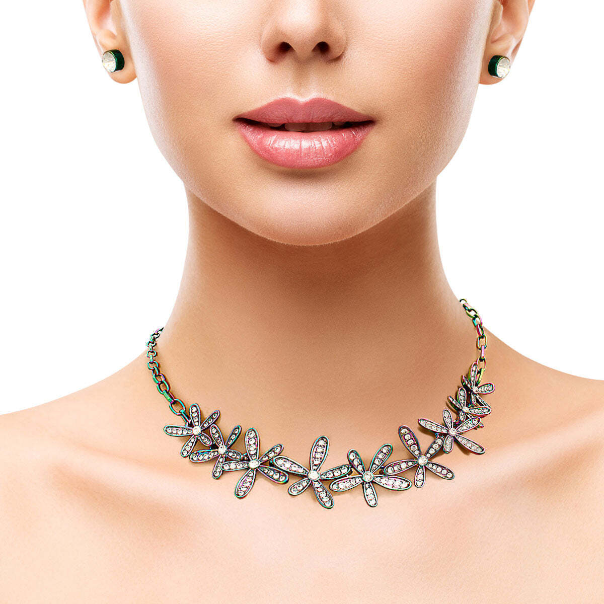 Rainbow Metal Flower Chain - Luminous Bear Shop