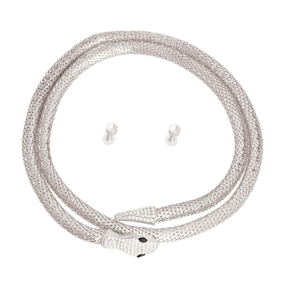 Silver Mesh Endless Snake Chain - Luminous Bear Shop
