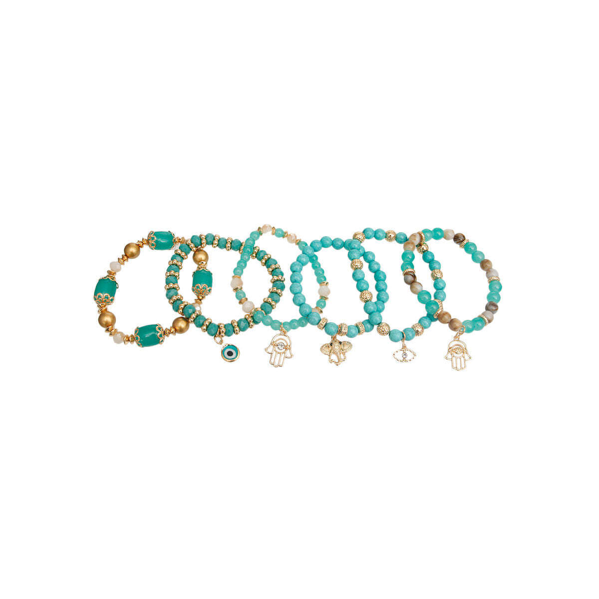 Turquoise Luck and Protection Charm Bracelets - Luminous Bear Shop