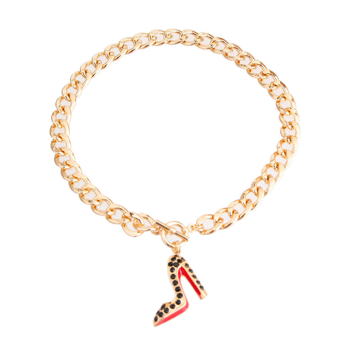 Bling Boutique High Heel Black Necklace - Luminous Bear Shop