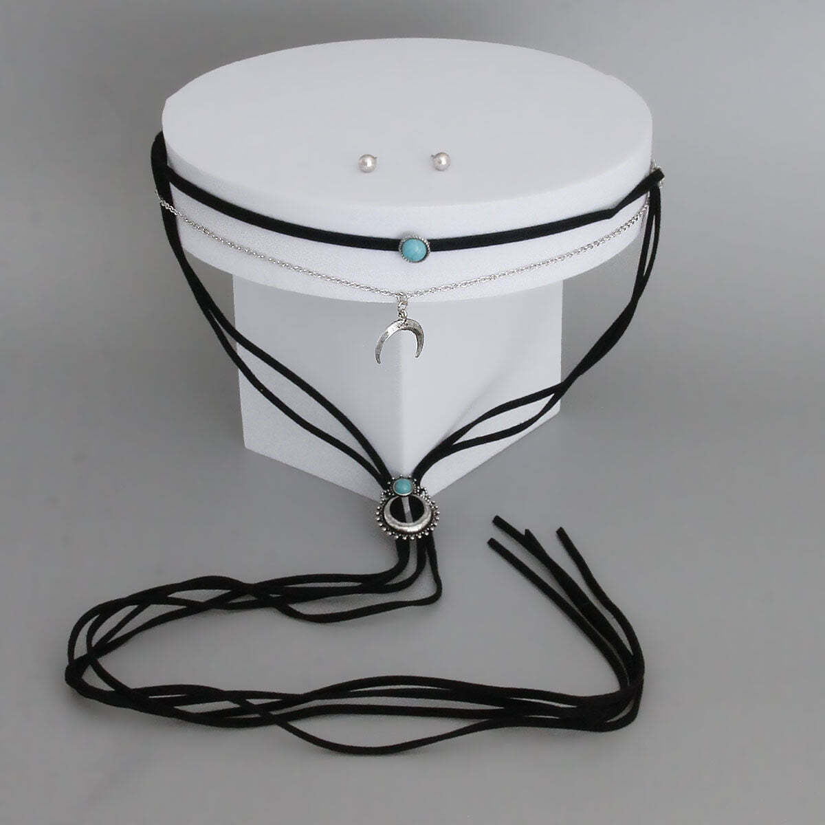 Chain Suede Choker - Luminous Bear Shop