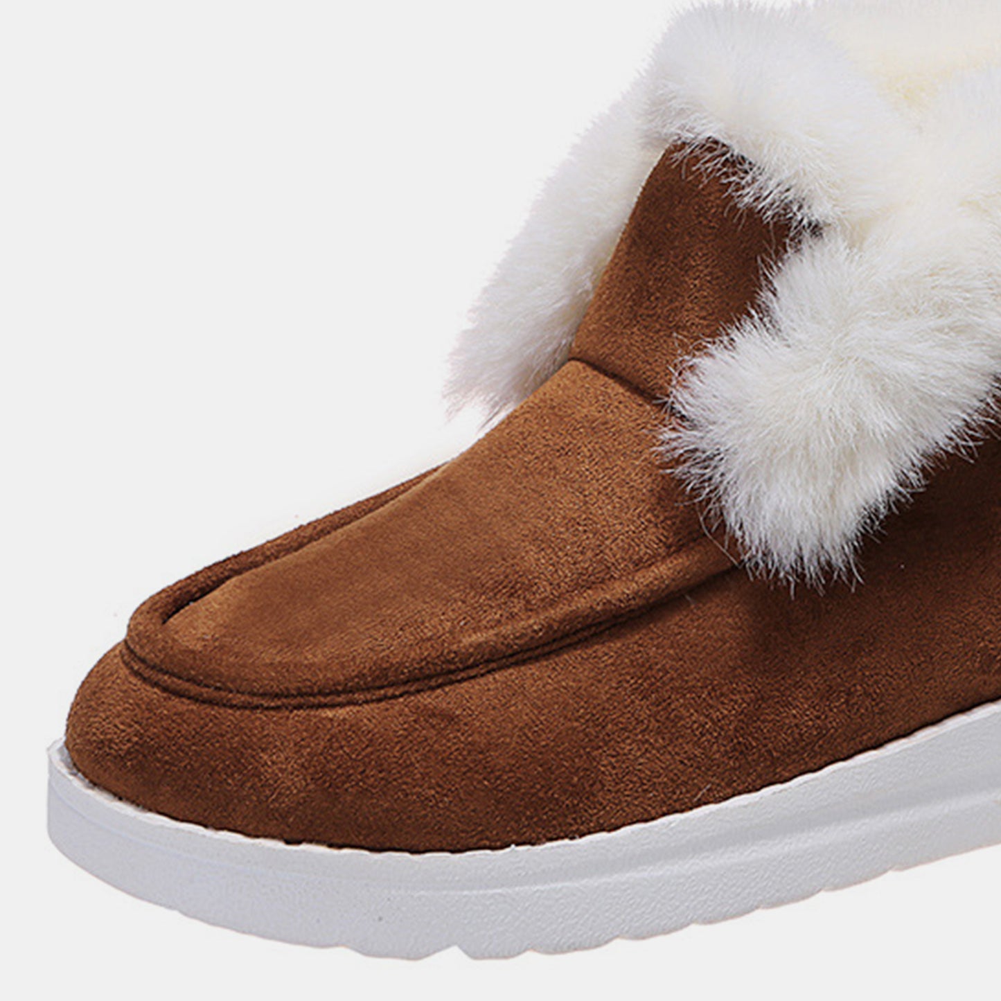 Furry Suede Snow Boots - Luminous Bear Shop