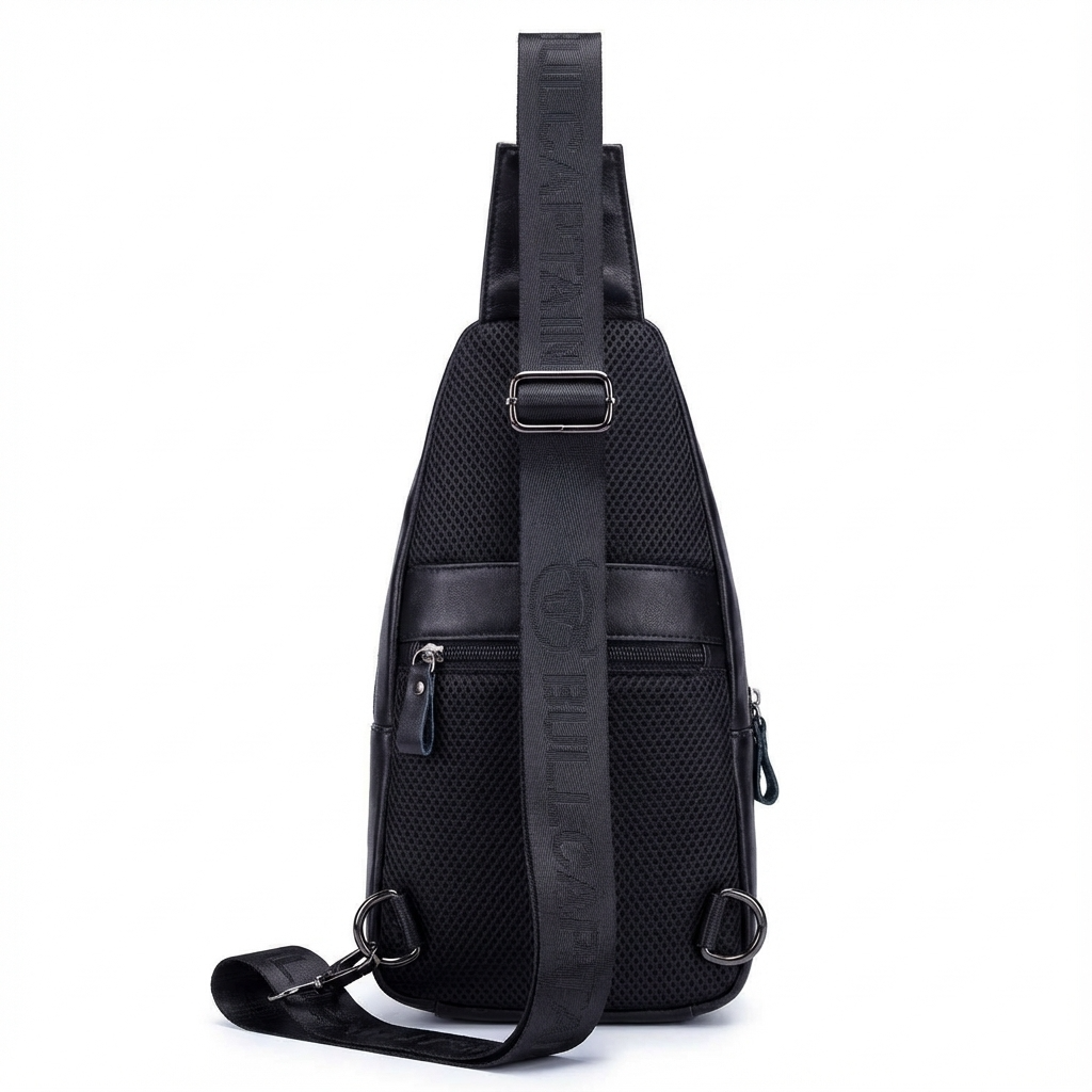 Leather Crossbody Chest Bag – Refined & Rugged