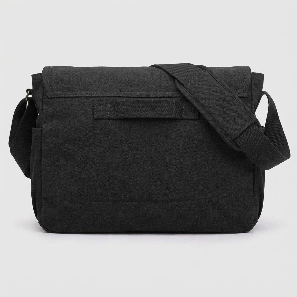 Stylish Messenger Bag – Cotton Canvas Laptop Crossbody