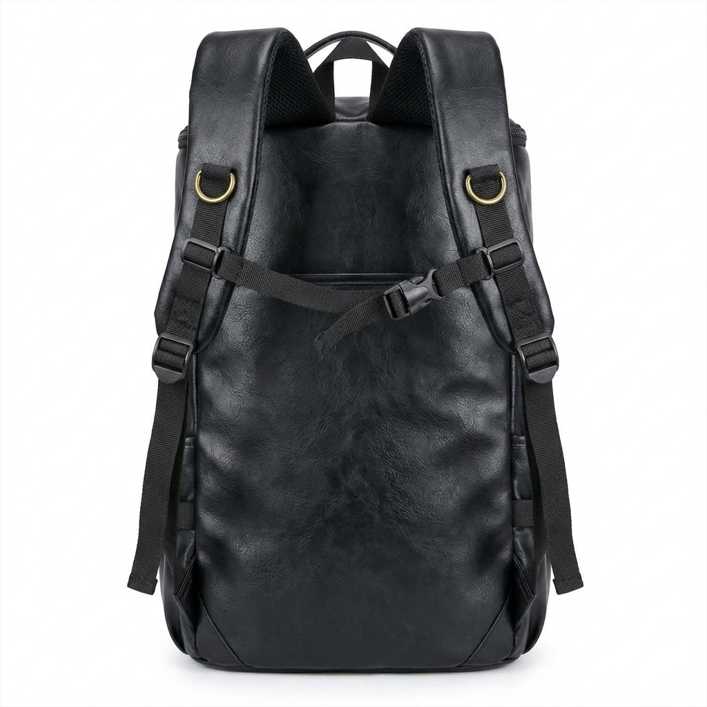 Soft Leather Duffel Bag – 40L Convertible Travel Bag