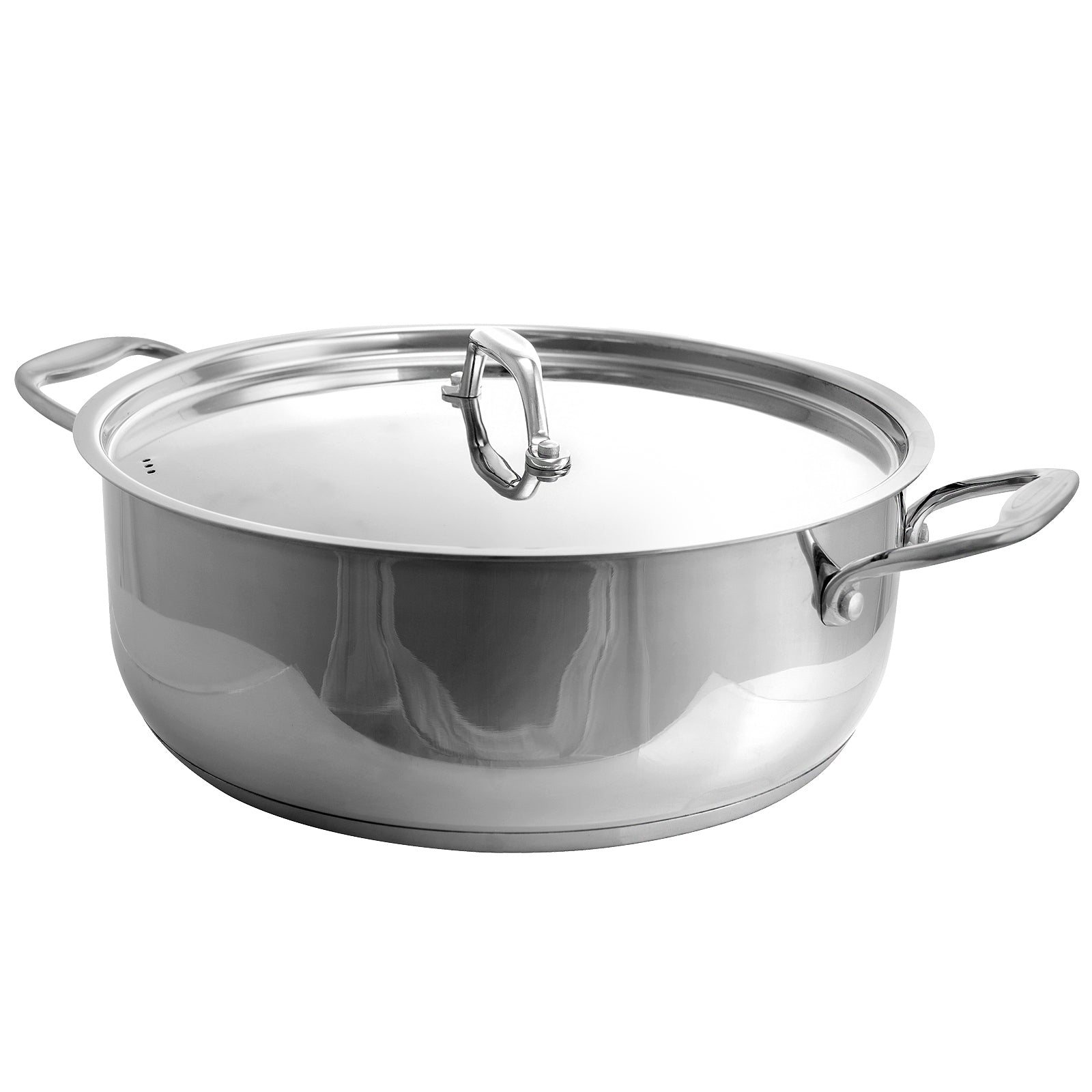 Better Chef 17 Qt. Stainless Steel Low Stock Pot with Lid - Luminous Bear Shop