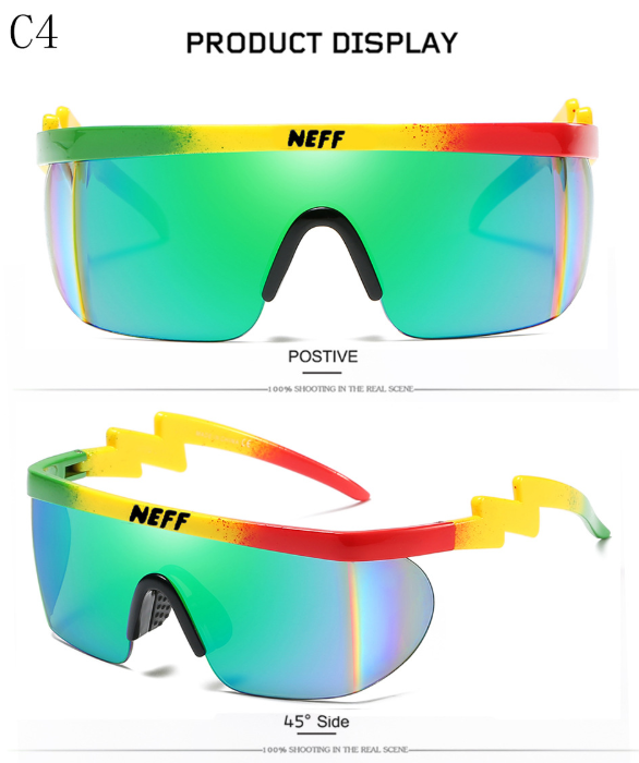 New Fashion Brand Neff Sunglasses Vintage Sun Glasses Coating Eyewear Driving Men/Women Oculos De Sol - Luminous Bear Shop