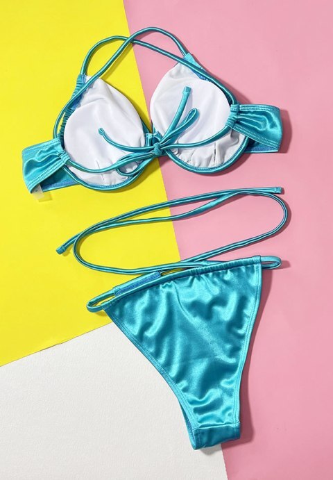 Women Bikini Set Solid Color Sexy Triangle Two Piece Swimsuit