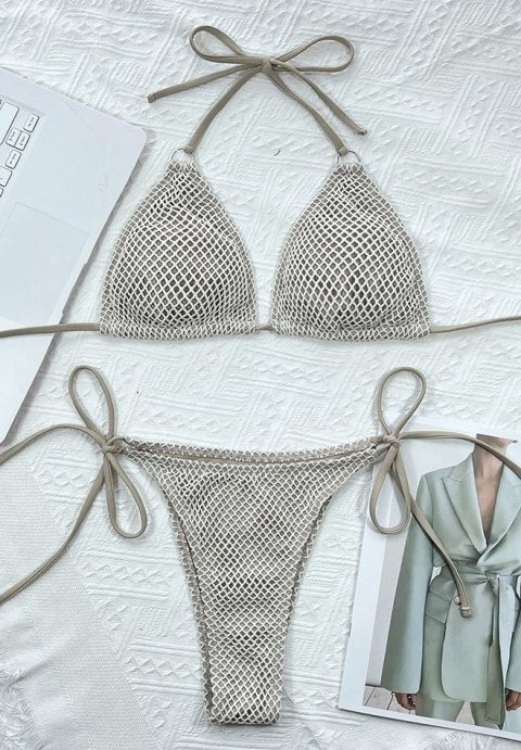 Nothing But Fishnet 2 Piece Bikini