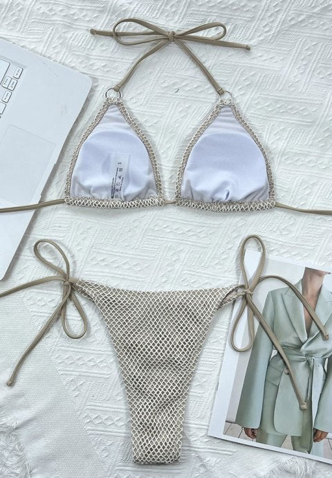 Nothing But Fishnet 2 Piece Bikini