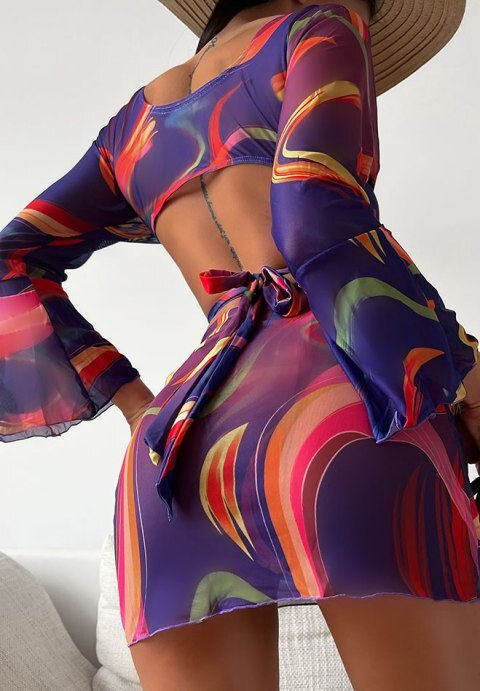 Sunset Memories 3 Piece Bikini Set