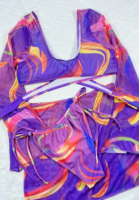 Sunset Memories 3 Piece Bikini Set