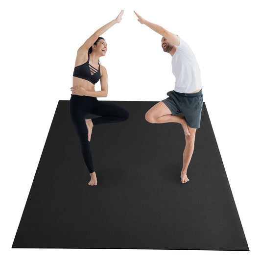 VEVOR Exercise Mat, Non Slip High Density Premium Yoga Mat, Exercise Yoga Mat for Men Women, Fitness & Exercise Mat with Bag & Carry Strap, for All Types of Home Yoga, Pilate & Floor Workout (12x6ft)