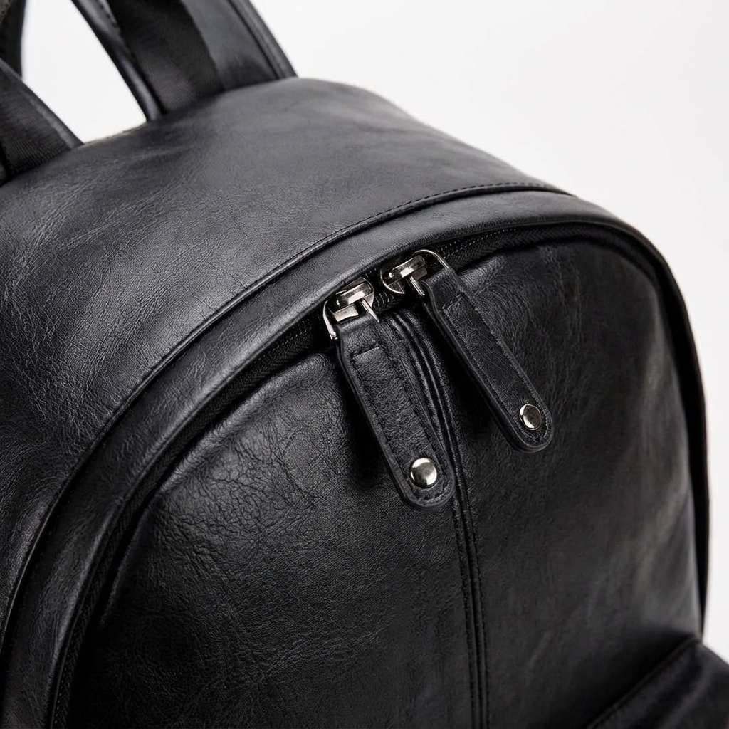 Leather Laptop Backpack – Scratch-Proof 15.6″ Carry