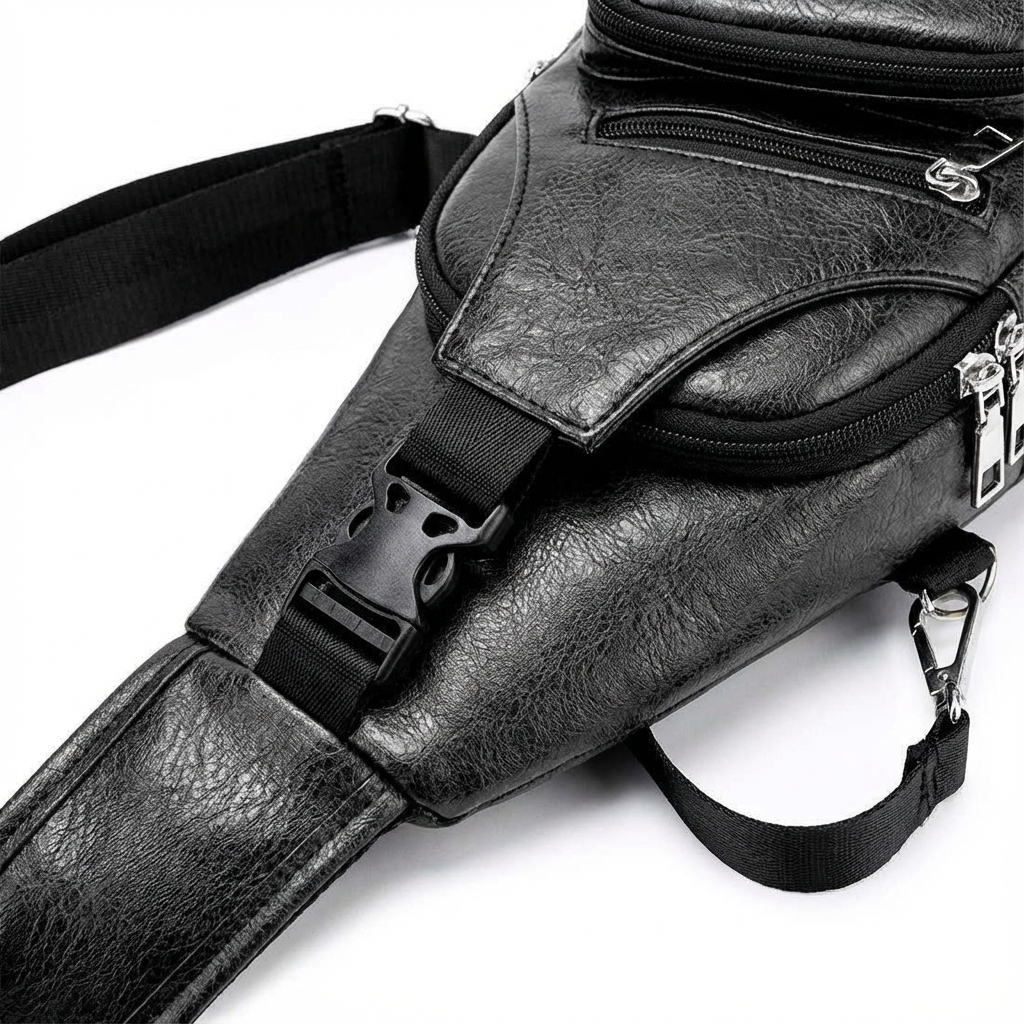Luxury Leather Crossbody Sling Bag – Modern & Versatile