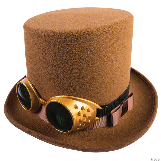 Steampunk hat with goggles fm75327 - Luminous Bear Shop