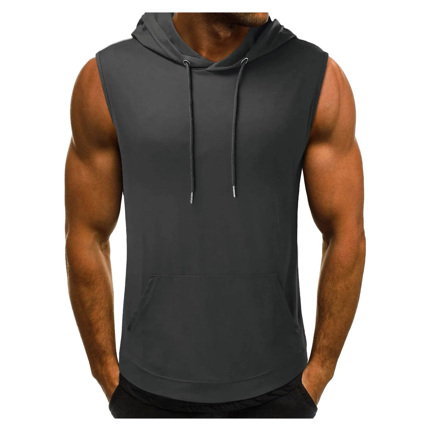 Men's Sleeveless Hooded Tank Top - Sportswear