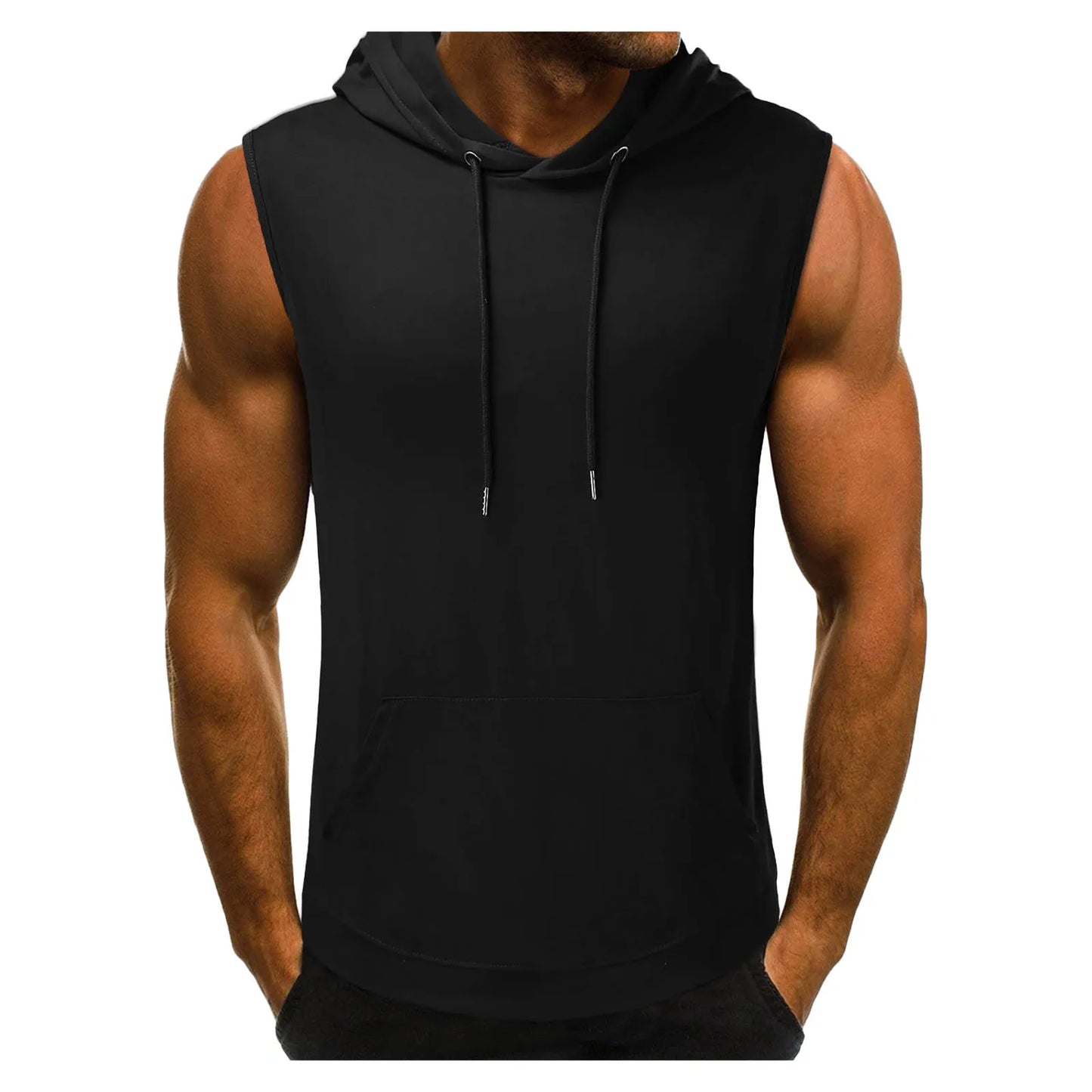 Men's Sleeveless Hooded Tank Top - Sportswear