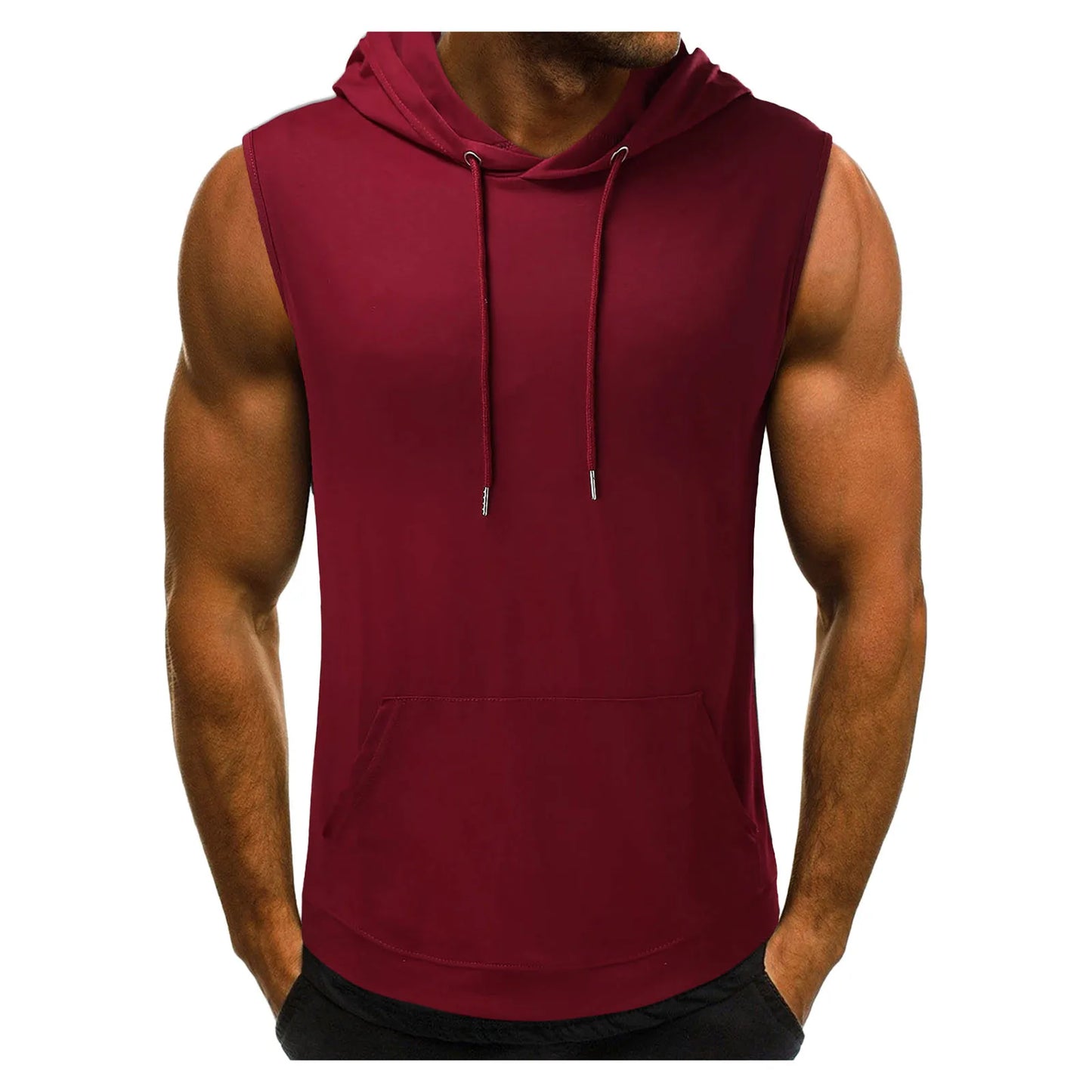 Men's Sleeveless Hooded Tank Top - Sportswear