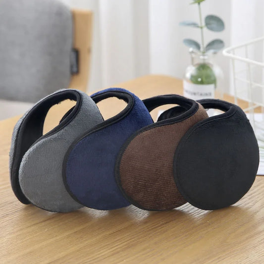 Foldable Winter Earmuffs – Soft Fleece Ear Warmers for Cold Weather, Unisex Design