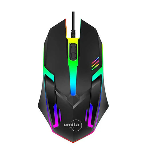 Set of 3 Ergonomic 2.4G Wired RGB Backlit USB Gaming Mouse Optical Sensor 3D Style Compatible Laptops Computer Accessories (Copy)