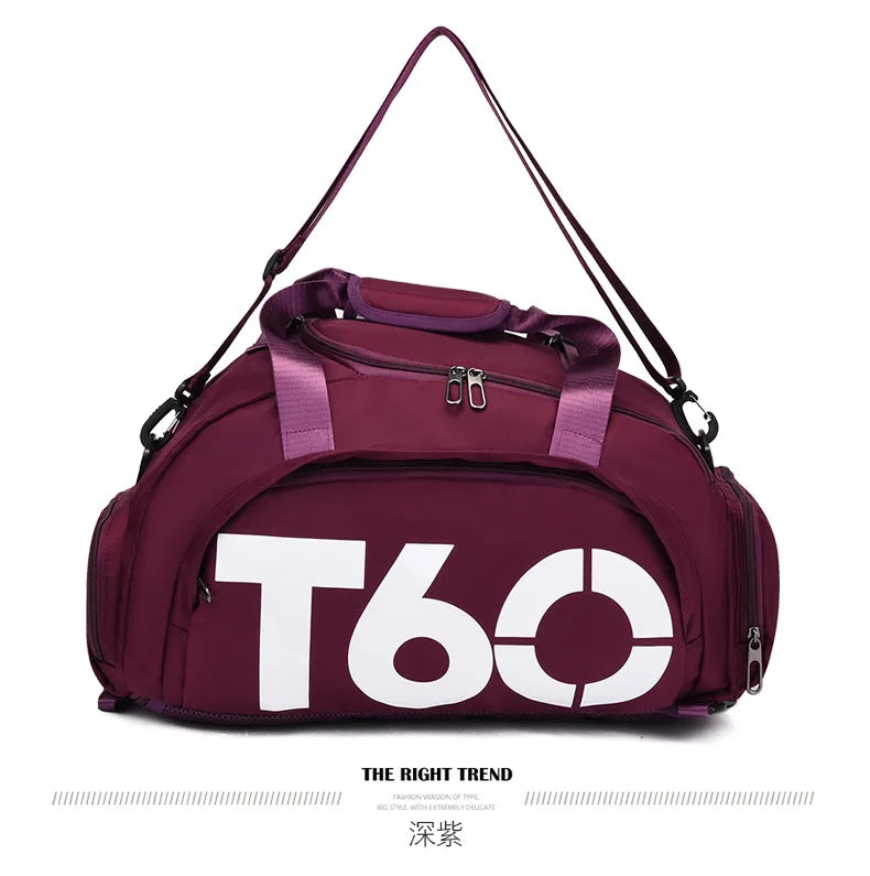 Multifunctional Waterproof Gym Duffel Bag – Large Travel Sports Backpack with Shoe Compartment