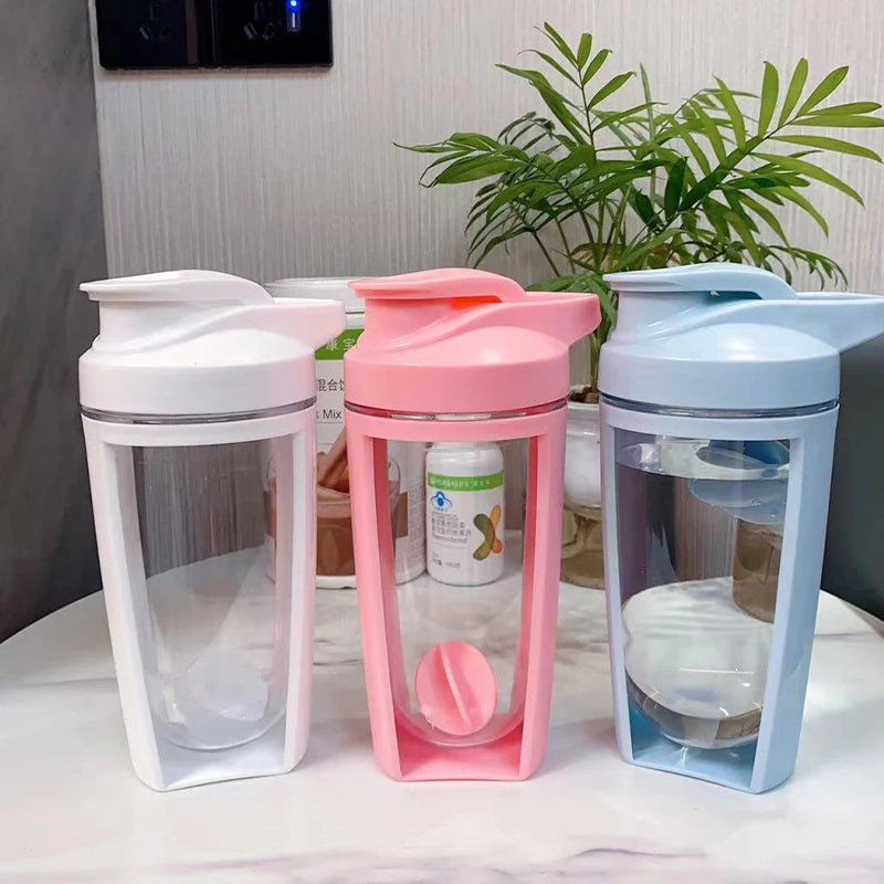 💪 Double-Layer Protein Shaker Cup – Portable Plastic Sports Water Bottle for Fitness &amp; Gym | Leak-Proof, Durable, &amp; BPA-Free